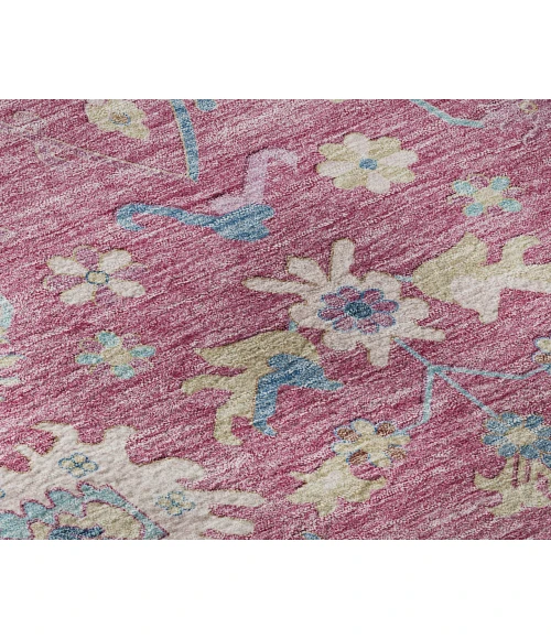 Dalyn Luxury Washable Hatay HY7 Pink 2'3" x 7'6" Runner Rug