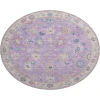 Dalyn Luxury Washable Hatay HY7 Purple 8' x 8' Round Rug