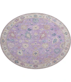 Dalyn Luxury Washable Hatay HY7 Purple 8' x 8' Round Rug
