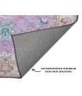 Dalyn Luxury Washable Hatay HY7 Purple 5' x 7'6" Rug