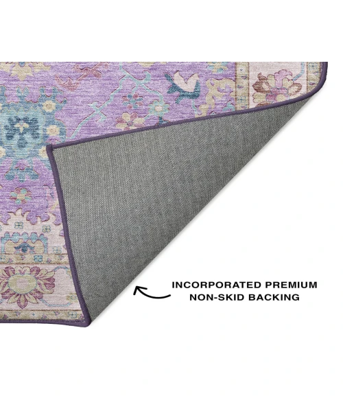 Dalyn Luxury Washable Hatay HY7 Purple 5' x 7'6" Rug