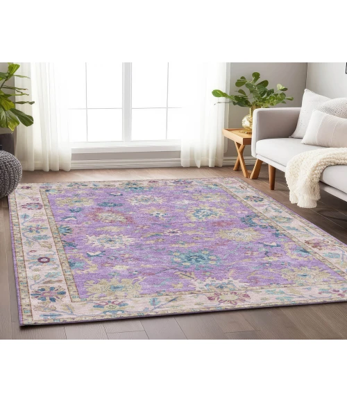 Dalyn Luxury Washable Hatay HY7 Purple 5' x 7'6" Rug