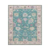 Dalyn Luxury Washable Hatay HY7 Teal 5' x 7'6" Rug