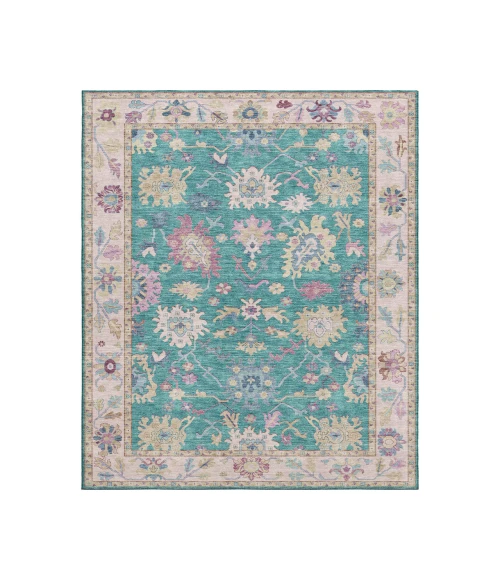 Dalyn Luxury Washable Hatay HY7 Teal 3' x 5' Rug