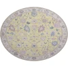 Dalyn Luxury Washable Hatay HY7 Yellow 8' x 8' Round Rug
