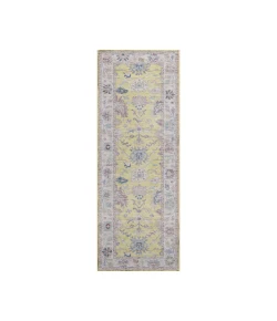 Dalyn Luxury Washable Hatay HY7 Yellow 2'3" x 7'6" Runner Rug