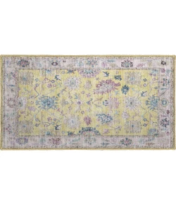 Dalyn Luxury Washable Hatay HY7 Yellow 1'8" x 2'6" Rug