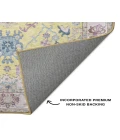 Dalyn Luxury Washable Hatay HY7 Yellow 2'3" x 7'6" Runner Rug