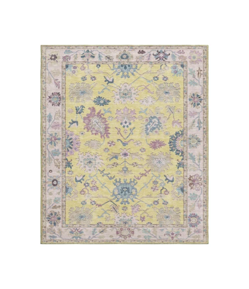Dalyn Luxury Washable Hatay HY7 Yellow 5' x 7'6" Rug