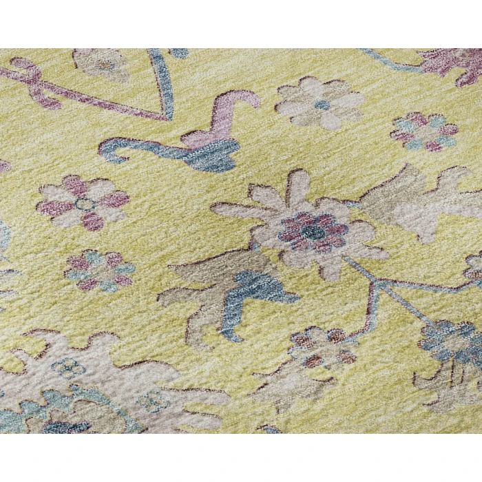 Dalyn Luxury Washable Hatay HY7 Yellow 9' x 12' Rug