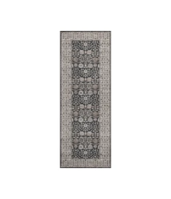 Dalyn Luxury Washable Hatay HY8 Black 2'3" x 7'6" Runner Rug