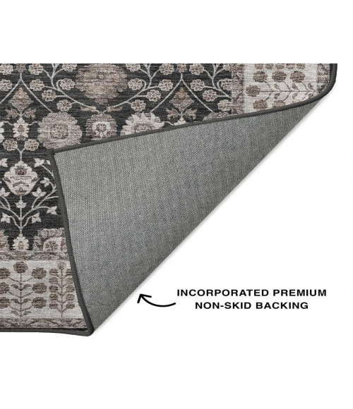 Dalyn Luxury Washable Hatay HY8 Black 2'6" x 3'10" Rug