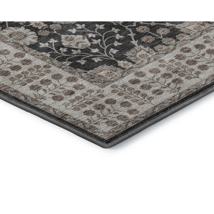 Dalyn Luxury Washable Hatay HY8 Black 2'6" x 3'10" Rug