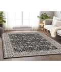 Dalyn Luxury Washable Hatay HY8 Black 2'6" x 3'10" Rug