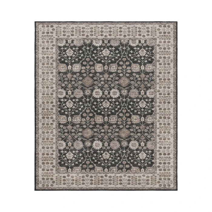 Dalyn Luxury Washable Hatay HY8 Black 2'6" x 3'10" Rug
