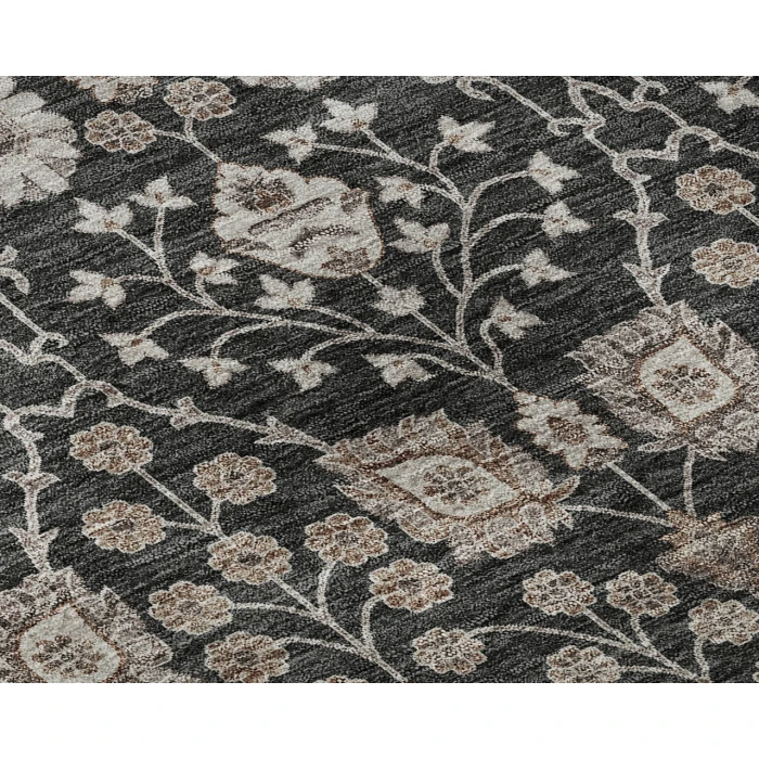 Dalyn Luxury Washable Hatay HY8 Black 2'6" x 3'10" Rug