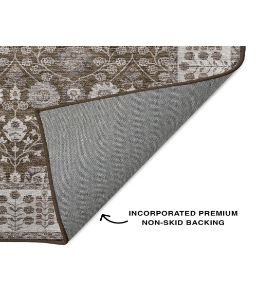 Dalyn Luxury Washable Hatay HY8 Chocolate 8' x 10' Rug
