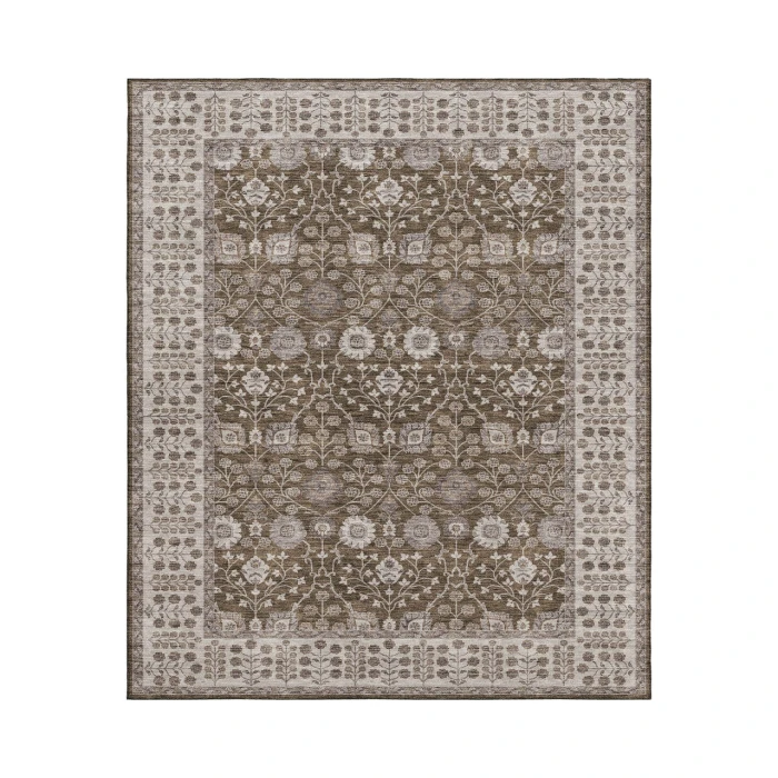 Dalyn Luxury Washable Hatay HY8 Chocolate 2'6" x 3'10" Rug