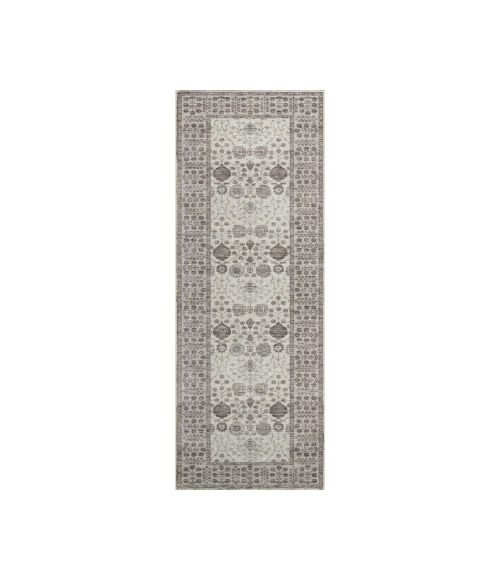 Dalyn Luxury Washable Hatay HY8 Ivory 2'3" x 7'6" Runner Rug