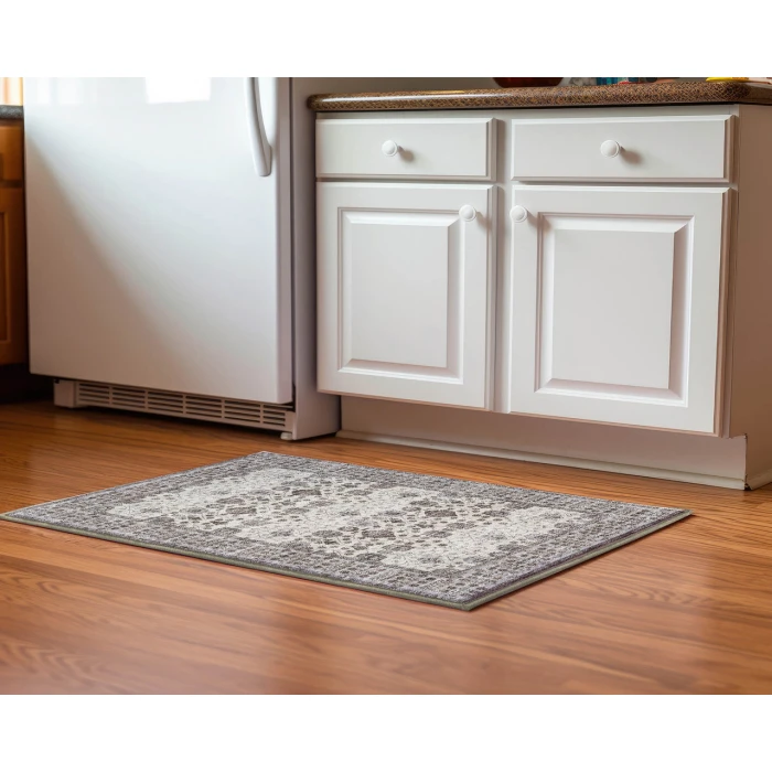 Dalyn Luxury Washable Hatay HY8 Ivory 1'8" x 2'6" Rug