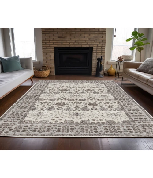 Dalyn Luxury Washable Hatay HY8 Ivory 5' x 7'6" Rug