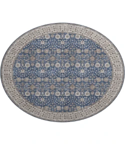 Dalyn Luxury Washable Hatay HY8 Navy 8' x 8' Round Rug