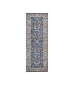 Dalyn Luxury Washable Hatay HY8 Navy 2'3" x 7'6" Runner Rug