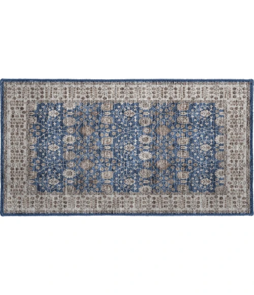 Dalyn Luxury Washable Hatay HY8 Navy 1'8" x 2'6" Rug