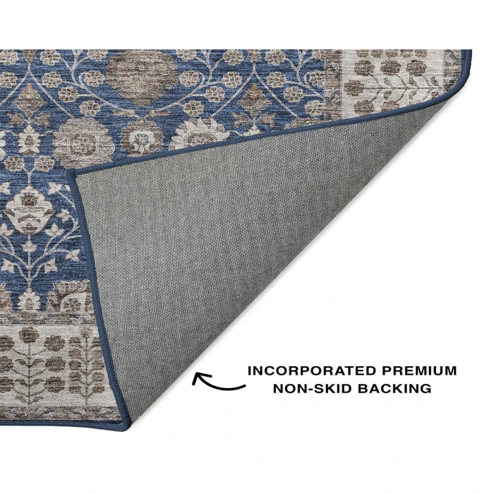 Dalyn Luxury Washable Hatay HY8 Navy 9' x 12' Rug