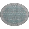 Dalyn Luxury Washable Hatay HY8 Teal 8' x 8' Round Rug