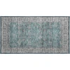 Dalyn Luxury Washable Hatay HY8 Teal 1'8" x 2'6" Rug