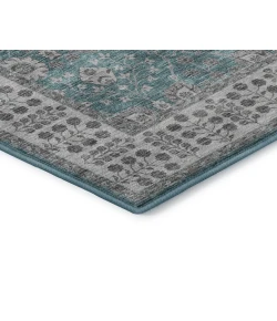 Dalyn Luxury Washable Hatay HY8 Teal 2'6" x 3'10" Rug