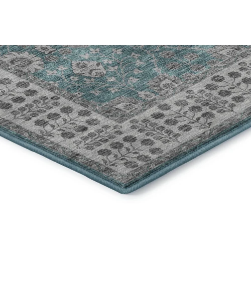 Dalyn Luxury Washable Hatay HY8 Teal 2'6" x 3'10" Rug
