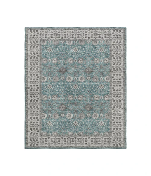 Dalyn Luxury Washable Hatay HY8 Teal 2'6" x 3'10" Rug