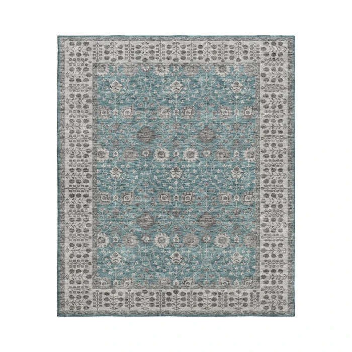 Dalyn Luxury Washable Hatay HY8 Teal 9' x 12' Rug