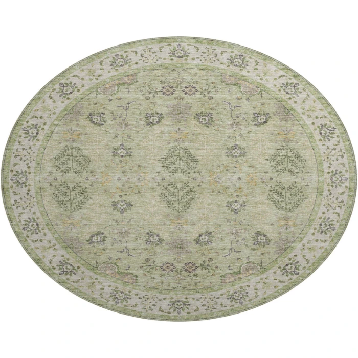 Dalyn Luxury Washable Hatay HY9 Aloe 8' x 8' Round Rug