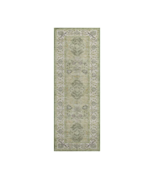 Dalyn Luxury Washable Hatay HY9 Aloe 2'3" x 7'6" Runner Rug