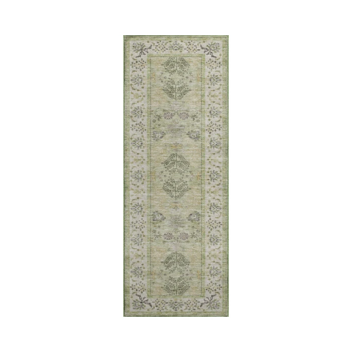 Dalyn Luxury Washable Hatay HY9 Aloe 2'3" x 7'6" Runner Rug