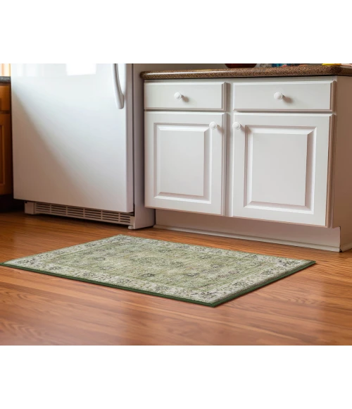 Dalyn Luxury Washable Hatay HY9 Aloe 1'8" x 2'6" Rug