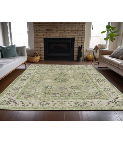 Dalyn Luxury Washable Hatay HY9 Aloe 3' x 5' Rug