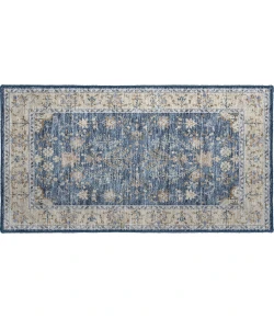Dalyn Luxury Washable Hatay HY9 Blue 1'8" x 2'6" Rug