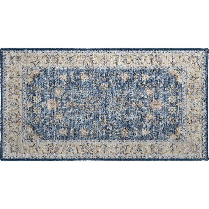 Dalyn Luxury Washable Hatay HY9 Blue 1'8" x 2'6" Rug