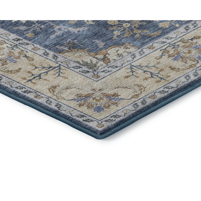 Dalyn Luxury Washable Hatay HY9 Blue 2'3" x 7'6" Runner Rug