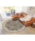 Dalyn Luxury Washable Hatay HY9 Brown 8' x 8' Round Rug