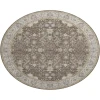 Dalyn Luxury Washable Hatay HY9 Brown 8' x 8' Round Rug