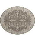 Dalyn Luxury Washable Hatay HY9 Brown 8' x 8' Round Rug