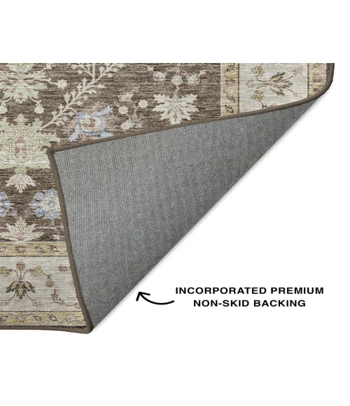 Dalyn Luxury Washable Hatay HY9 Brown 3' x 5' Rug