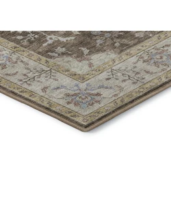 Dalyn Luxury Washable Hatay HY9 Brown 3' x 5' Rug
