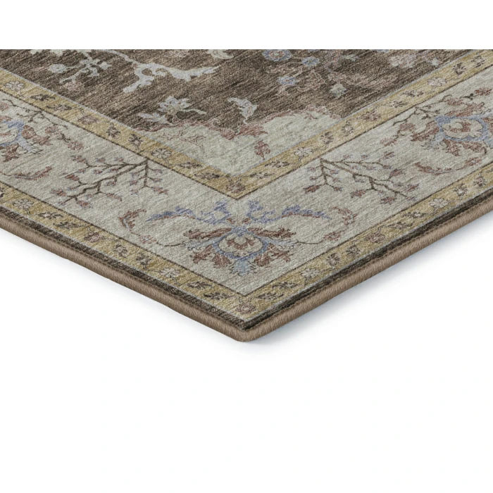 Dalyn Luxury Washable Hatay HY9 Brown 3' x 5' Rug