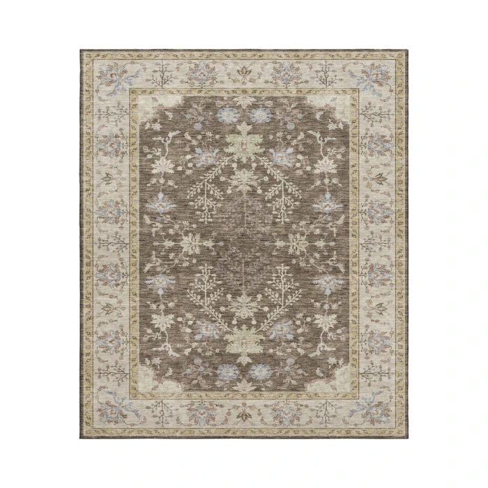 Dalyn Luxury Washable Hatay HY9 Brown 3' x 5' Rug